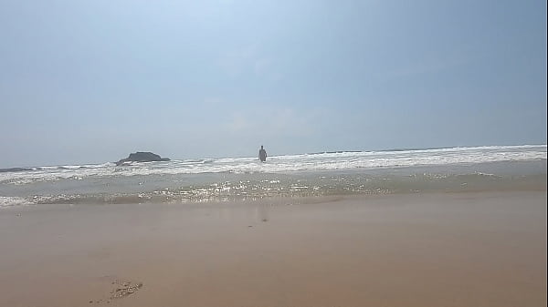 Walking Bare Freely & Having Fun On Public Nudist Beach