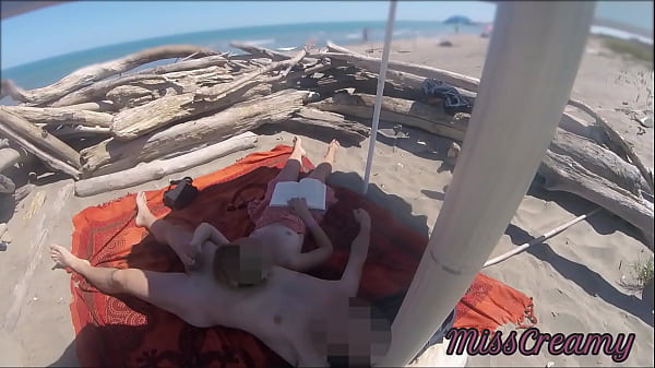 Exhibitionist Professor Outdoor Novice Cougar Handjob Massive Cock On Nudity Beach Public In Front Of Spy View With Seed P1 - MissCreamy