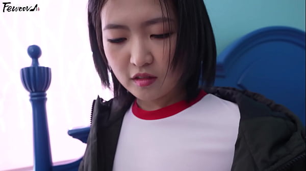 Korea - Busty Babe Role-Playing In Black Stockings