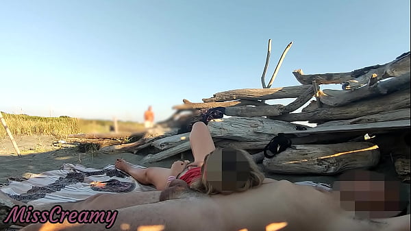 Cooch Bare - Stranger Caught My Stepdad Touching My Slit On A Public Beach And Jerked Off His Boner - MissCreamy