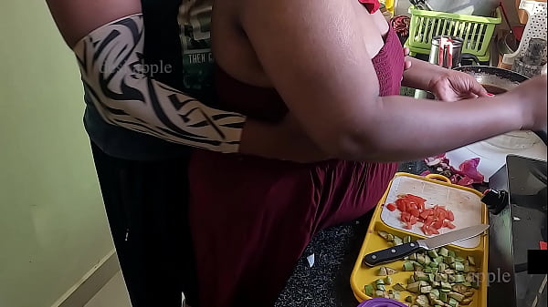 My Friend Wife Getting Lips Pounded While Cooking In Kitchen