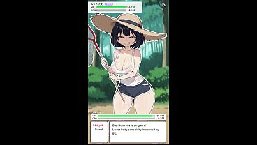 Bug Huntress Craves To Battle! [ Hentai Game ] Outdoor BOOTY OPEN With ANAL BEADS !