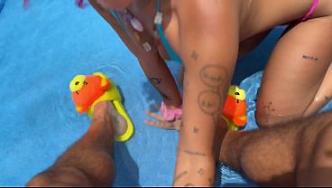 Nailing My Step-Bro In Our Pool POV Teddy Tarantino