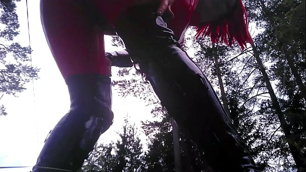 Latex Rubber Selfie Video Taunting Buxom COUGAR