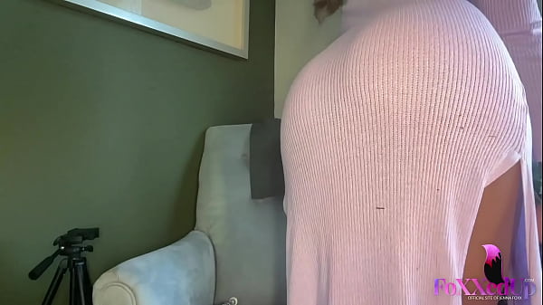 Randy Jenna Foxx In Tight Purple Dress Plays With Herself!