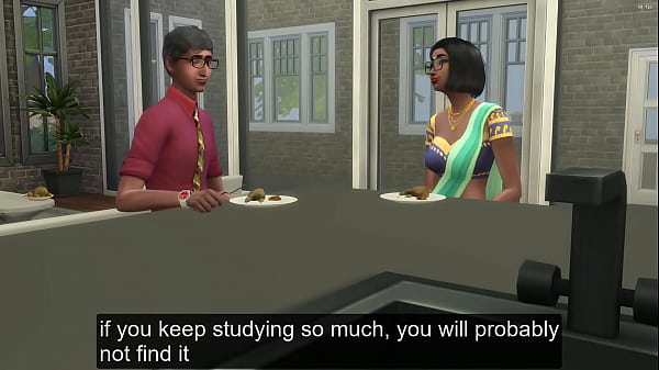 Stepsister Helps Her Stepbrother Have Sex For The Debut In His Life So That He Doesn't Study So Much - Indian First Experience Sex