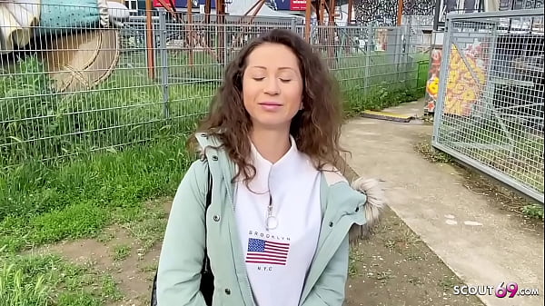 GERMAN SCOUT - BUTT SEX DEFLORATION SEX FOR CURLY HAIR YOUNG-BABE JULIA BACH AT PICKUP CASTING