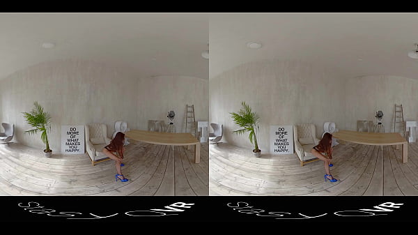 StasyQVR - 180 VR Porn Video - Frame Stocking Stunner With MeganQ
