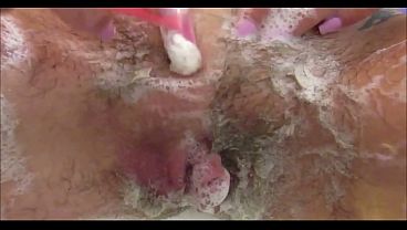 Enormous Clit Natural Bush Shaving In Close Up Unscripted Video
