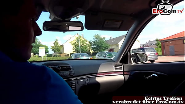 Echtes Oral Date Mit Deutscher Dünner Blonder Straßen Schlampe