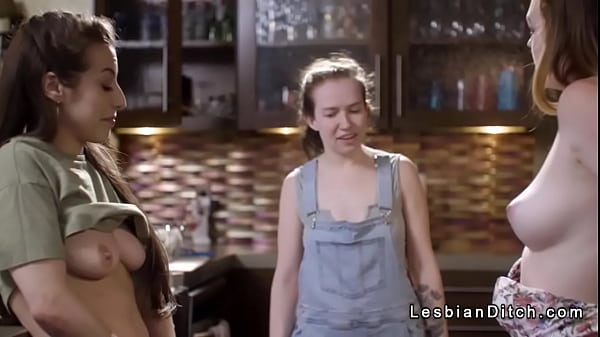 Brat Lesbian Plows Plumbers Apprentice In The Kitchen