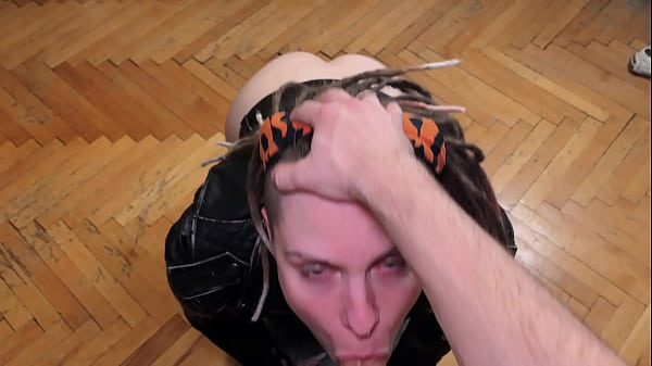 After A Bike Work, She Wants To Ride On Forceful Dick. Look How She Looks In Leather Jacket