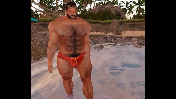 Giant Cam Heyward And His Giant Bulge At The Beach
