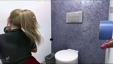 Jason Coming Milk Two Dicks In Bathroom Public