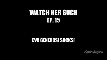 Eva Generosi Slurps Xander's Cock Until She Gets A Money Shot On Her Face!