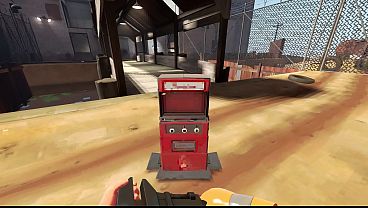 Team Fortress 2: Animated Fempyro Dispenser Screen