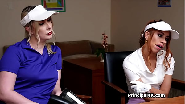 Stealing Golf Goods Leads To 3some With Perv Principal