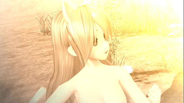 Hatsune Miku Hello Planet Project Diva Unclothed Mod Full Bare Cat Costume