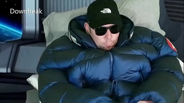 Orbiting Planet Earth Episode 1 - XUMU Massive Slather - Down Jacket Seed Kink Puffer Humping Solo Jerking Off!