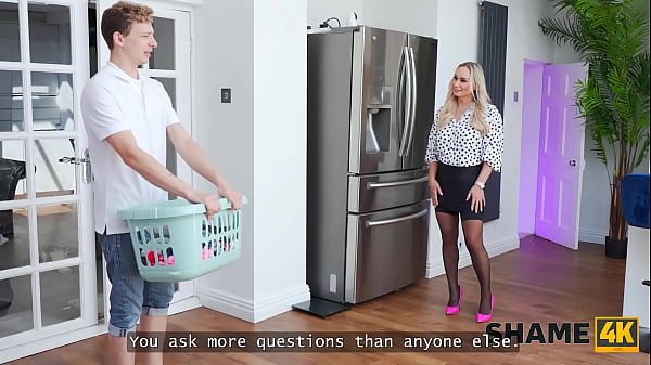 SHAME4K. She Saw My Laundry And Showcased Her Tits