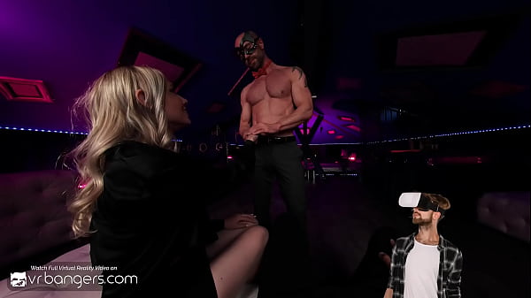 VR Bangers: Top-heavy Blonde Fancies Ass Play In A Brutal Menage With Two Huge Members Pt.1