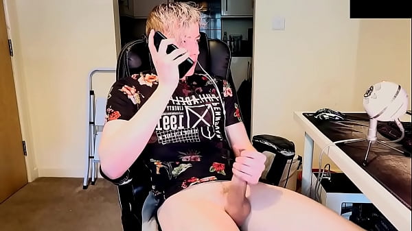 Filthy Talk Scene Play With Babe On The Phone - Solo Male Pumping
