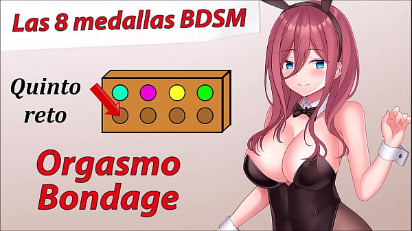 Rol JOI: Aventura Hentai - 5º Medalla BDSM, Orgasmo Restraint Play.