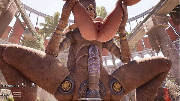 A Huge Dick Against Lara Croft's Tense Ass In An Arena Where 1,000 Spectators Are Watching. 3D Hentai Game Animation 3D Hentai Game Animation