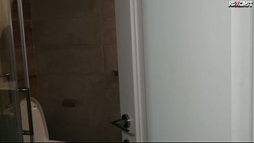 Fiery Crystal White In A Scene After Butt Sex Casting! Hard Public Trio Slamming In The Shower! Part 2