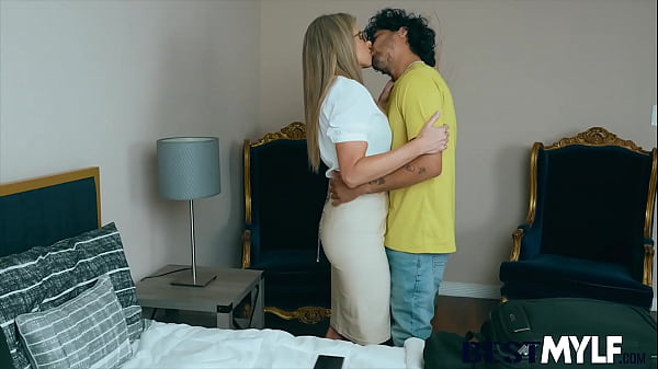 The Best Night Of 2023 When This Desperate Mom With Busty Rack Receives Her Stepson's Boner While She Sleeps Next To Her Husband.