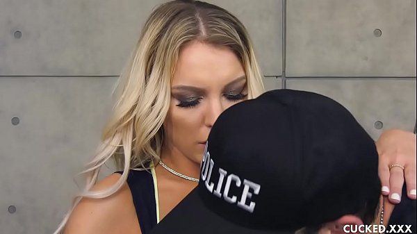 Sizable Tit Babe's Cucked Husband Gets Arrested, But Her Slit Saves Him