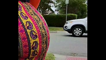 Huge Plump Ass Walking Before Making Bbc Cum