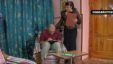 Amorous Mature Tutor Overpowers Fresh Male Lover