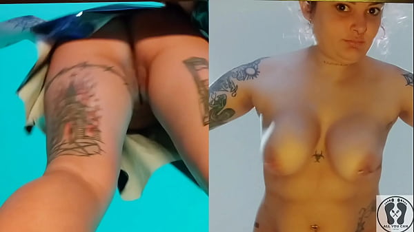 Split Screen Double Rebeca Addams Melons Wobbling