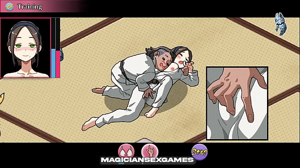 Dojo NTR | Limb Lock To Mayuko And Blinfolded Sex