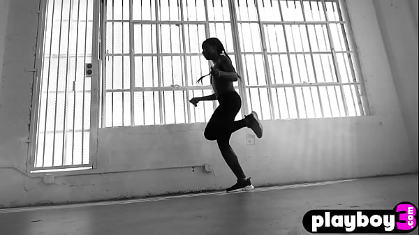 Petite Chest Black Pornstar Ana Foxxx Posing Undressed After Passion Workout