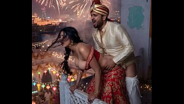 Steamy Indian Bride Get Slammed At Balcony (A.I)