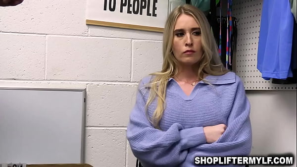 Mature Shoplifter Sarah Taylor Grants Officers Mike And Rusty A Petite Action So They Let Her Go