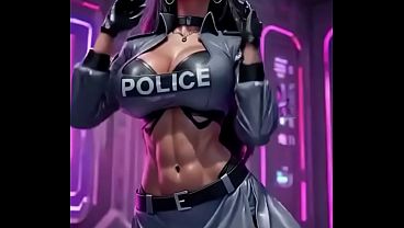 Police Officer Dance (Ai Animation)