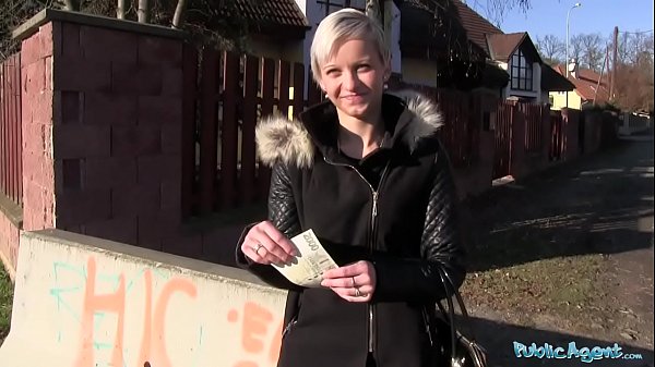 Public Agent Janie Sky Gets Her Twat Splattered With Jizz