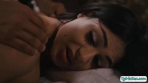 Chesty Brunette Tranny Hottie Eva Maxim Massage And Ass Pounding