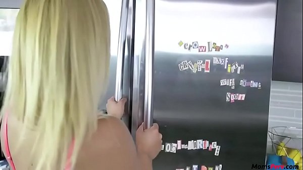 STEPMOM Fair-haired Stepmom Bends Over For Stepson!
