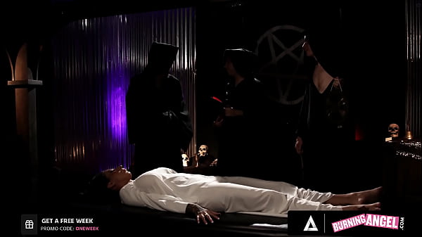 Possessed Slut Gets Gangbanged Relentless During Exorcism At Halloween