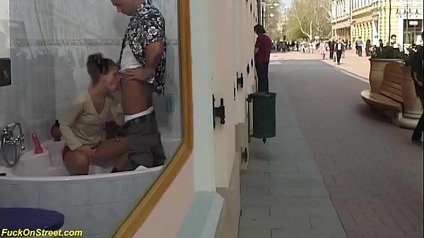 Extreme Savage Backdoor At Public Shopping Street