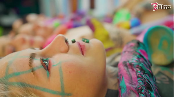 4 Alternative DARLING LESBIANS In Crazy Colorful TOY SEX PARTY Hammerring Each Others Cunts And CHEEKS