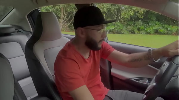 I'm Making A Personalized Video And A Hottie Nabs Me Masturbating In The Car... She Decides To Help Me And Milks Me Off!