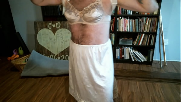 Garter Parading Off His Bra And Panties