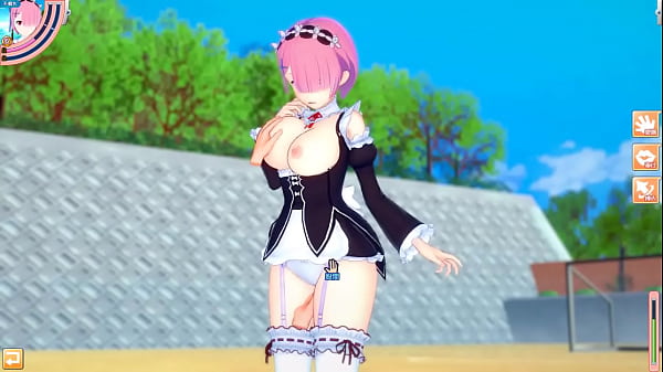 【エロゲーコイカツ！】リゼロ ラム(Re Zero Ram)におっぱい揉みまくりH！3DCG巨乳アニメ動画(ゼロから始める異世界生活)【ヘンタイゲーム】