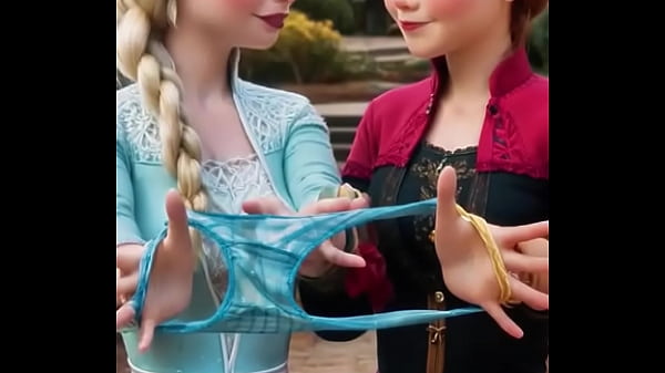 [Elsa & Anna? But Make It Twin Torture ] Frosty Stepsisters In Cheeky Checkered Charm #AIGirl #FrozenFlirt #SisterSirens