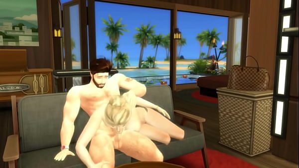 Hunky Sims 4 - Hot Honeymoon With An Extremely Lustful Couple Ramming All Day Around The Place (money Shot Included)